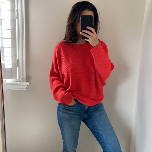 Ribbed knit  dolman sweater - Picture 4 of 11